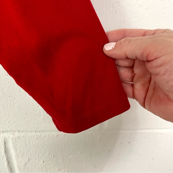 Lauren Ralph Lauren‎ Long Sleeve Tee Boatneck Red Classic Preppy Old Money 2X - Picture 3 of 12